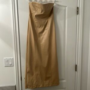 Faux leather dress